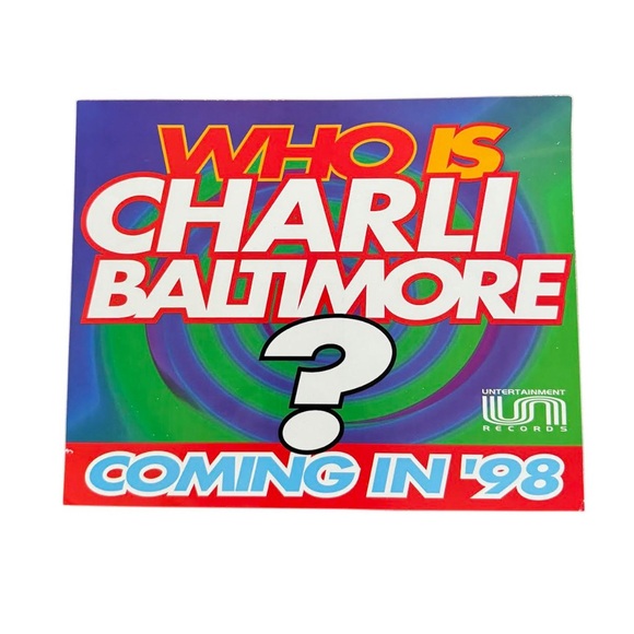 Wall Decor | Vintage Untertainment Who Is Charlie Baltimore Coming In ...